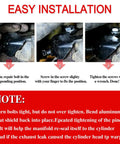 Installation guide for Heavy Duty Exhaust Manifold Bolt Repair Kit Yank Broken Studs Plug Rattling Leaks For Chevy Silverado Sierra Yukon.