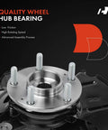 Beefy Front Right Steering Knuckle And Wheel Bearing Hub Assembly For Hyundai Elantra 2007 To 2012 With Four Wheel ABS