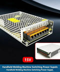 Upgrade Your Setup With This Rock Solid Sup Laser Welder Power Adapter Box Compatible With Sup20T Sup21T Sup23T And Sup22C Models For Seamless Plug Play Installation And Smooth Daily Welding Jobs Power supply box with a metallic frame and ventilation holes.