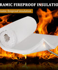 Amylove ceramic fiber insulation blanket roll, white, 60 x 24 x 1 in, high-density 2600F, 2 pcs