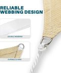 13x13 Foot Sun Shade Sail Outdoor Canopy For Backyard Yard Deck Patio Garden Beige Heavy Duty Shade Cloth corner with D-ring