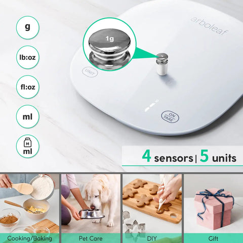 Smart Food Scale With Nutritional Calculator And App For Macro Tracking And Calorie Counting, 22 Lb Digital Kitchen Scale