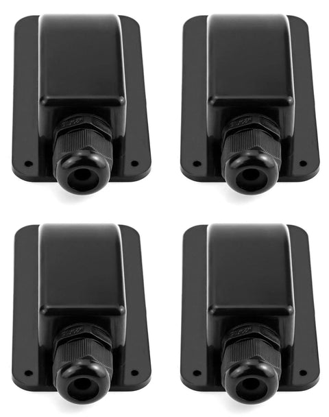 4 Pack IP68 Solar Cable Entry Gland, Waterproof ABS 1 Way Cable Housing for RV, Caravan, Marine & Solar Panel Roof Installations