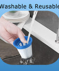 Washing a 4 Pack 520280 HEPA Filter Replacement Easy Swap For DS1030 Cordless Stick Vacuum under faucet with water