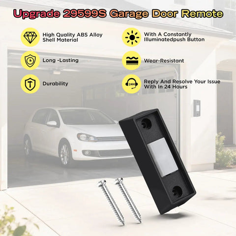 Replacement Wall Mount Garage Door Button With LED Light For 1995 To Current 29599S Wired Series II Wall Consoles