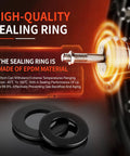 High-quality sealing ring made of EPDM material, designed for extreme temperatures, preventing gas backflow, compatible with various uses.