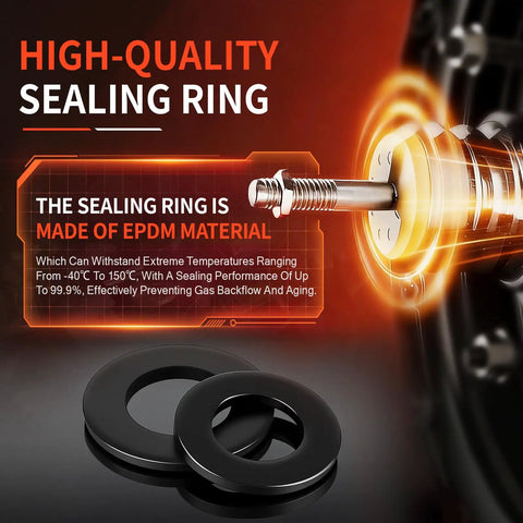 High-quality sealing ring made of EPDM material, designed for extreme temperatures, preventing gas backflow, compatible with various uses.