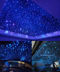 Compact 16W RGBW Twinkle Fiber Optic Lights Kit With Music Activation, Dope 550 Fibers, 13.1Ft 4M Optical Fiber Star Ceiling System