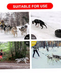Versatile Dog Pulling Harness For Sled And Exercise Adjustable Waterproof Pro Harness For Bikejoring And Skijoring Red Size M