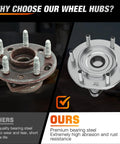 Comparison of old and new Front Wheel Bearing And Hub Assembly For Toyota Tacoma 2005 2019 4Runner 2003 2016 FJ Cruiser 2007 2009 Hilux 2005 2017 6 Lug 2WD ABS 950 004 2 Pack Premium Quality Replacement For Long Life And Smooth Performance