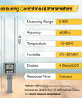 Portable Hay Moisture Tester Probe With Quick 1 Second Reading, Precise Hay Moisture Meter For Bales, 0 To 80 Percent Range, Temperature Humidity Compensation, High Accuracy 0.5 Percent, Easy Field Use On The Go To Prevent Spoilage.