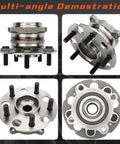Rear Wheel Hub And Bearing Assembly For AWD Acura RDX 2013 2014 2015 2016 And Honda CR V 2012 2013 2014 2015 2016 Direct Fit, multi-angle view