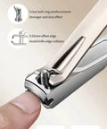 Close-up of the nail clippers from the Five Piece Nail Clippers Set For Fingernails And Toenails Stainless Steel Manicure Pedicure Kit
