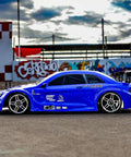 Lightning EPX 1-Tenth Scale RC Drift Car 4WD with 2.4GHz Radio and Tunable Suspension in Metallic Blue side view