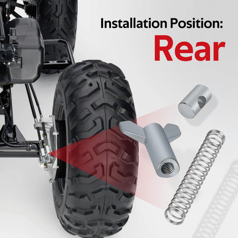 Rear Brake Adjuster Hardware Kit With Adjusting Nut For FourTrax Rancher Foreman Recon ATVs TRX125 TRX200 TRX250 TRX300