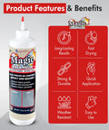 Front view of a bottle of Tan 1.4 Lb Crack Filler For Concrete Masonry And Asphalt, Easy No Mess Pour And Water Activated Repair, Durable Weather Resistant
