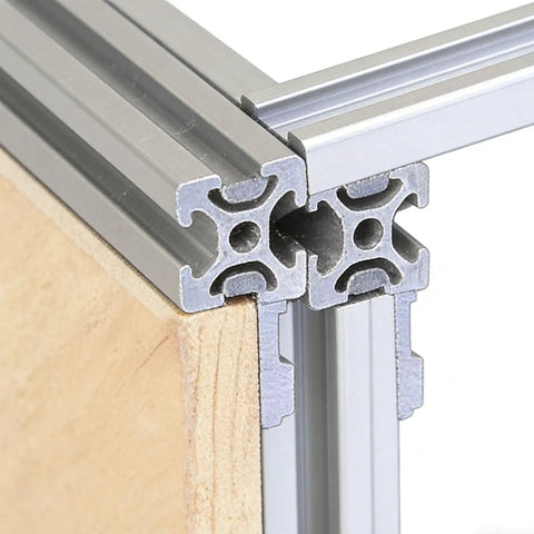 Heavy Duty Aluminum Shelf Brackets For 2020 3030 4040 T Slot Extrusions Durable Stable Wall Mount Supports For Home Office Garage Shop