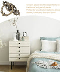 Gotta Love The Vintage Charm On These Antiqued Brass Cabinet Pulls Super Tough Zinc Alloy Drawer Handles To Spruce Up Your Home And Kitchen Solid Build Ten Piece Set Includes Screws on a dresser.