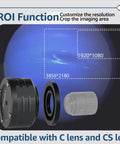 705C Telescope Camera With IMX585 Sensor in parts displaying ROI function for high-res planetary imaging