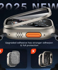 Two Pack Ultra Screen Protector For Apple Watch Ultra 3 And Ultra 2 49mm With 9H Tempered Glass And Titanium Alloy Frame Waterproof