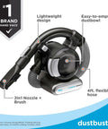 Dustbuster Flex Cordless Handheld Vacuum For Home Pet And Car Cleaning, 20V Max Battery, 4 ft flexible hose, lightweight design