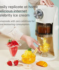Game Changer Countertop Ice Maker Machine Delivers Fast Crushed Ice In Just 2 Seconds For ice cold slushies in kitchen setting.