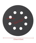 Grab These 5 Inch Wet Dry Sanding Discs With Eight Holes For Super Smooth Finishing Jobs Including Wood, Paint Or Primer Up To Grit 10000, black sanding disc with eight holes, 125mm size.