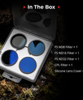 ND Filter And CPL Kit For DJI Osmo Action 5 Pro And Action 4 With 5 Pack FS ND8 ND16 ND32 Filters Snap On Lens Cover HD Optical Glass