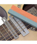 Guitar Luthier Tool Kit 6 Pack With Fret Crowning File, Grinding Stone on guitar strings with Fingerboard Guards Protectors