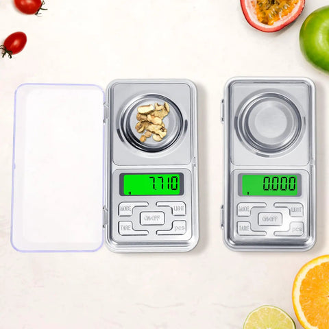 Pocket Milligram Scale With 50G Capacity And 0.001G Resolution Digital LCD Display For Jewelry Gems Coins Powder Medicine Gold And Reloading With Killer Precision Readouts showing 7.710g.
