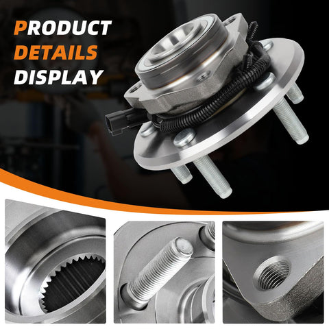 Front Wheel Bearing And Hub Assembly For Ram 1500 2012 2018 And Ram 1500 Classic 2019 2 Piece 5 Lug Hub With ABS Replacement