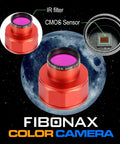 4K Telescope Camera For Beginners 8MP USB Astronomy Camera With CMOS sensor and removable IR cut filter highlighted over moon