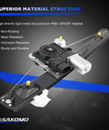 Rear Passenger Side Window Regulator With Motor For 2006-2012 BMW 3 Series E90 E91 E92 E93 Fits 328i 335i 325i 330i 323i M3 Power Window Lifter Replacement 748-469 Right made of rigid metal and PA6+ 30%GF material with motor.