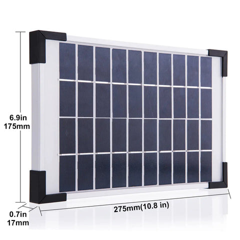 5W solar panel for Solar Powered Pond Aerator Bubbler With 22.2 GPH Max Air Output, 3 Mode Aeration High Low Intermittent