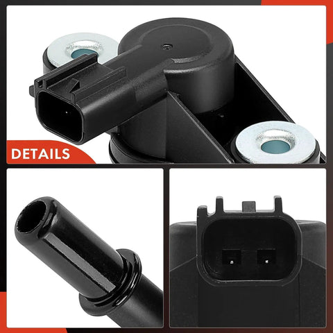 Close-up view of the Vapor Canister Purge Solenoid Valve Direct Fit Replacement For Ford F150 Escape Fusion Explorer Mustang Edge Taurus