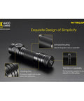 E4K 4400 Lumen EDC Compact High Power Rechargeable Flashlight With USB C Charging and LumenTac Adapter detailed features