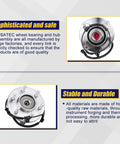 Beefy Front Wheel Bearing And Hub Assembly 515169 For Ford F150 4x4 2015 2016 2017 Front With ABS 6 Lug Bolts Premium Grade