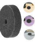 Grab Your Set Of 6 Nylon Buffing Wheels For Bench Grinder With 10mm Hole And Durable Material For Polishing Tools And Fast Burnishing Projects, dark grey wheel.