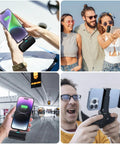 Nifty 5000mAh PD Fast Charging Power Bank For iPhone 14 And 13 Series Slim Pocket Sized Battery Pack charging smartphone in hand.