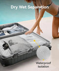 Amazon carry-on luggage with spinner wheels, 20-inch ZX-Core aluminum frame, charcoal metallic polycarbonate hard shell