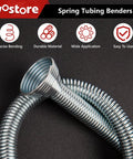 Wostore 5-Inch Tube Bender Set Fits 1/4-3/4 Inch Copper Piping, showing spring benders for precise HVAC and plumbing use.