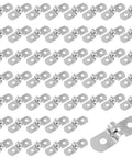 50 Pcs One Quarter Inch Two Hole U Strap Bracket For Pipes Conduit Stainless Steel Pipe Clamp M5 Thread Fixing Bracket And Strap Clamp Kit