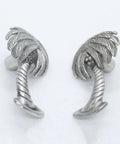 Coastal Palm Tree Cabinet Knobs Set Matched Pair Pewter Hardware Ocean Chic Drawer Pulls for Beachy Kitchen and Bath