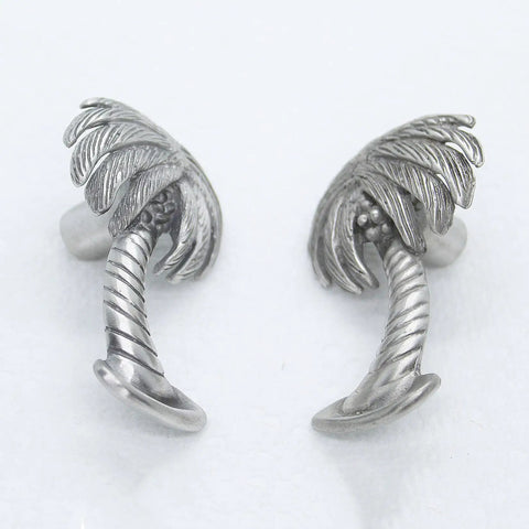 Coastal Palm Tree Cabinet Knobs Set Matched Pair Pewter Hardware Ocean Chic Drawer Pulls for Beachy Kitchen and Bath