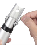Justech 2-pack linear actuator mounting brackets, galvanized steel, silver finish for 12V actuators.