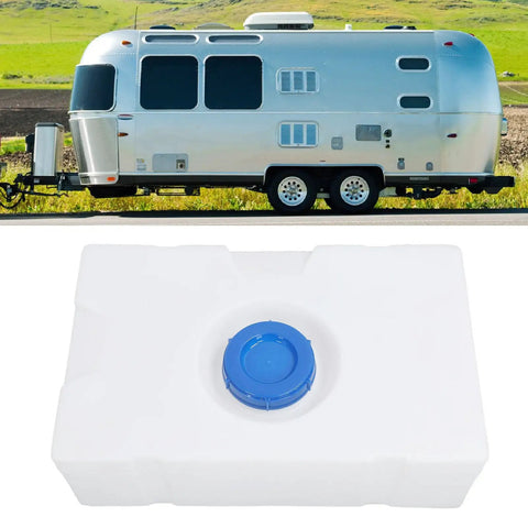 18 Gallon RV Water Tank For Fresh Water Storage And Transport Durable LLDPE Holding Tank For Trailer Boat Yacht And Home Plumbing Replacement Solid Go To Choice For Drinking Water And Daily Use with blue cap