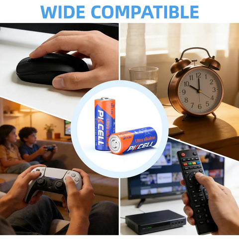 Built Different N Size Alkaline Batteries 1.5 Volt Non Rechargeable Power Cells Five Pack Mn9100 E90 Lr1 for remote control use