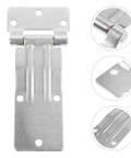 Beefy Heavy Duty Truck Door Hinges With Galvanized Steel Carriage Shaft, Smooth Operation And High Hardness, Stable Structure For Truck And Carriage Side Doors, Easy Install silver metal hinge
