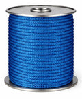 Heavy Duty Nylon Rope Solid Braid Utility Rope for Pulleys and Winches, Dock Tie Downs, Camping and DIY Projects, blue spool