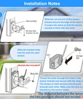 Installation guide for Garage Door Safety Sensor Beams Replacement For 1997 And Newer Openers showing bracket and alignment instructions.